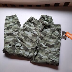 Gymboree‎ Camo Cargo Joggers Pants Boys 7  Green Stretch Cotton